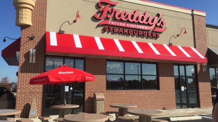Freddy's storefront.