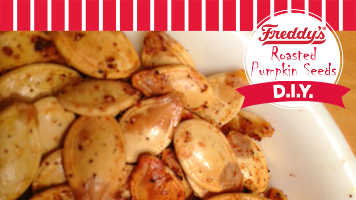 Freddy's Roasted Pumpkin seeds D.I.Y Pinterest Post.