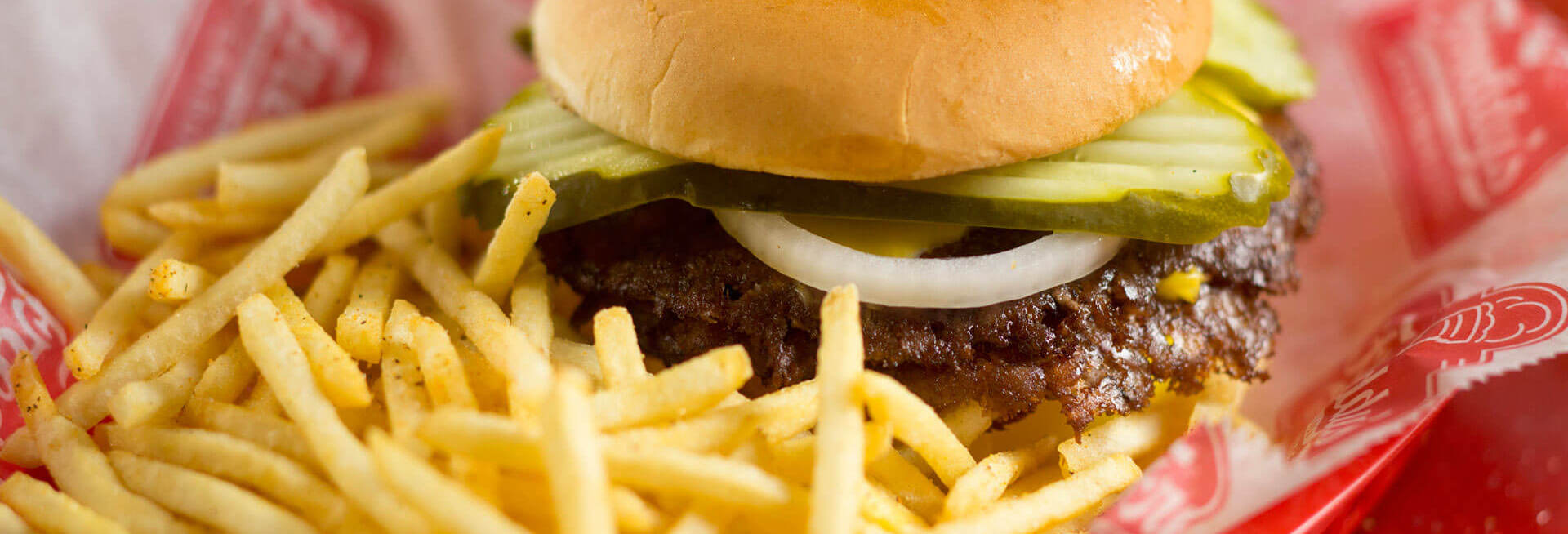 burger and fries