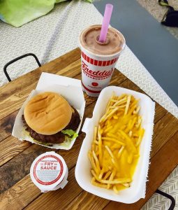 A photo of our cheese fries from a loyal FredHead!